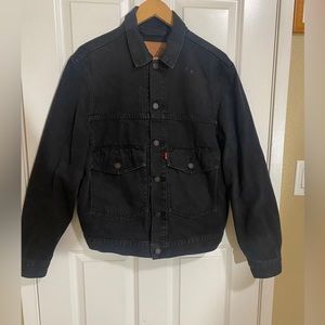 Levis Premium Prototype Type 2 Black Denim Trucker Jean Jacket
